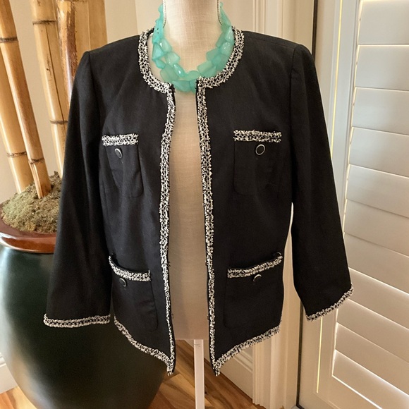 Talbot Polished Denim Jacket/Blazer Size 12 - Picture 2 of 9